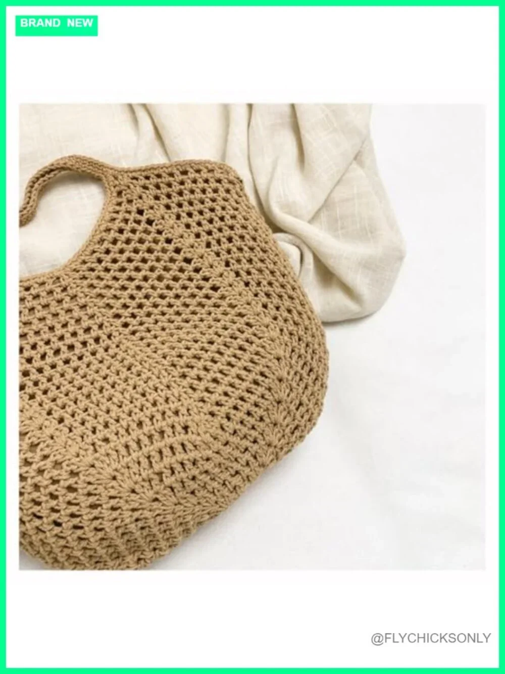 Bohemia Crochet Slouchy Hobo Shoulder Bag Beach Summer Tote Crossbody Purse